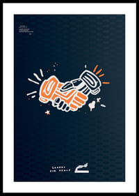 Lakers For Peace Handshake Non-Violence No2-0