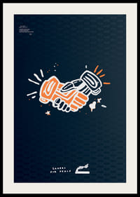 Lakers For Peace Handshake Non-Violence No2-2