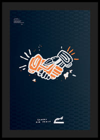 Lakers For Peace Handshake Non-Violence No2-4