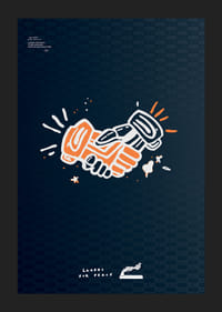 Lakers For Peace Handshake Non-Violence No2-5