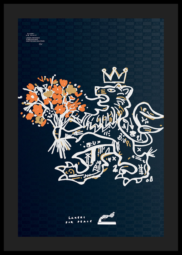 Lakers For Peace Lion Non-Violence No2-12