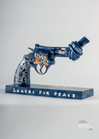 Lakers For Peace Knotted Gun Non-Violence No7-7