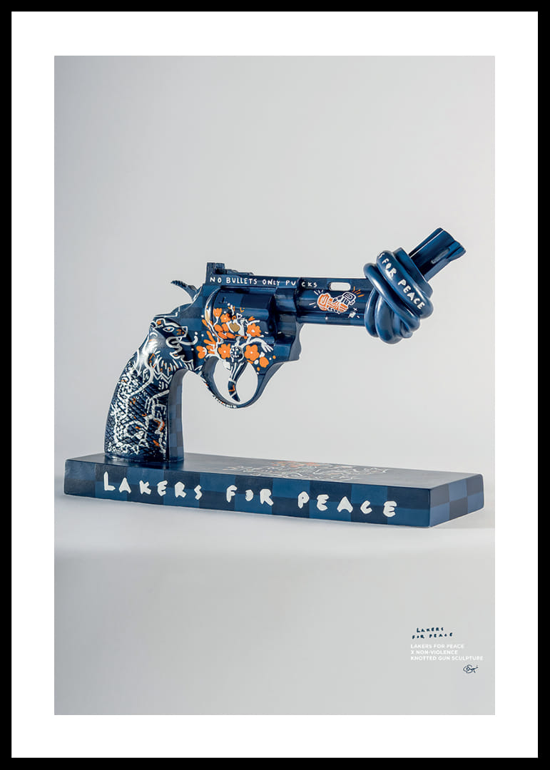 Lakers For Peace Knotted Gun Non-Violence No7-12