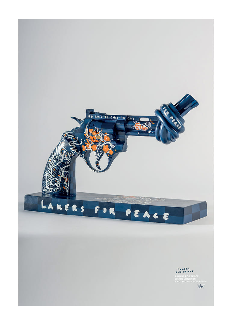 Lakers For Peace Knotted Gun Non-Violence No7-12