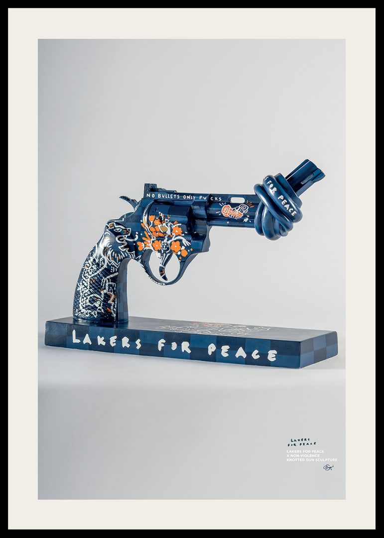 Lakers For Peace Knotted Gun Non-Violence No7-12