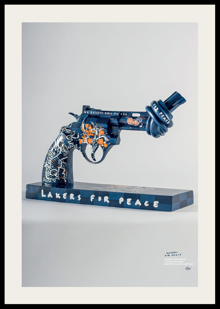Lakers For Peace Knotted Gun Non-Violence No7-12