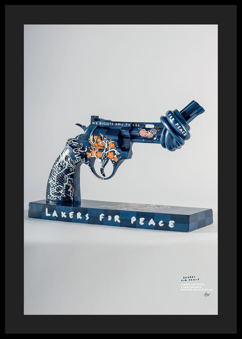 Lakers For Peace Knotted Gun Non-Violence No7-12