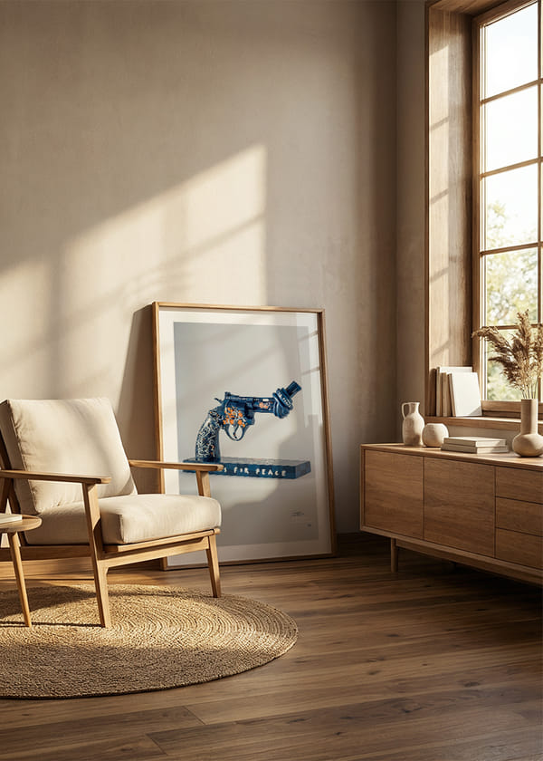 Poster Lakers For Peace Knotted Gun Non-Violence No7 crossfade