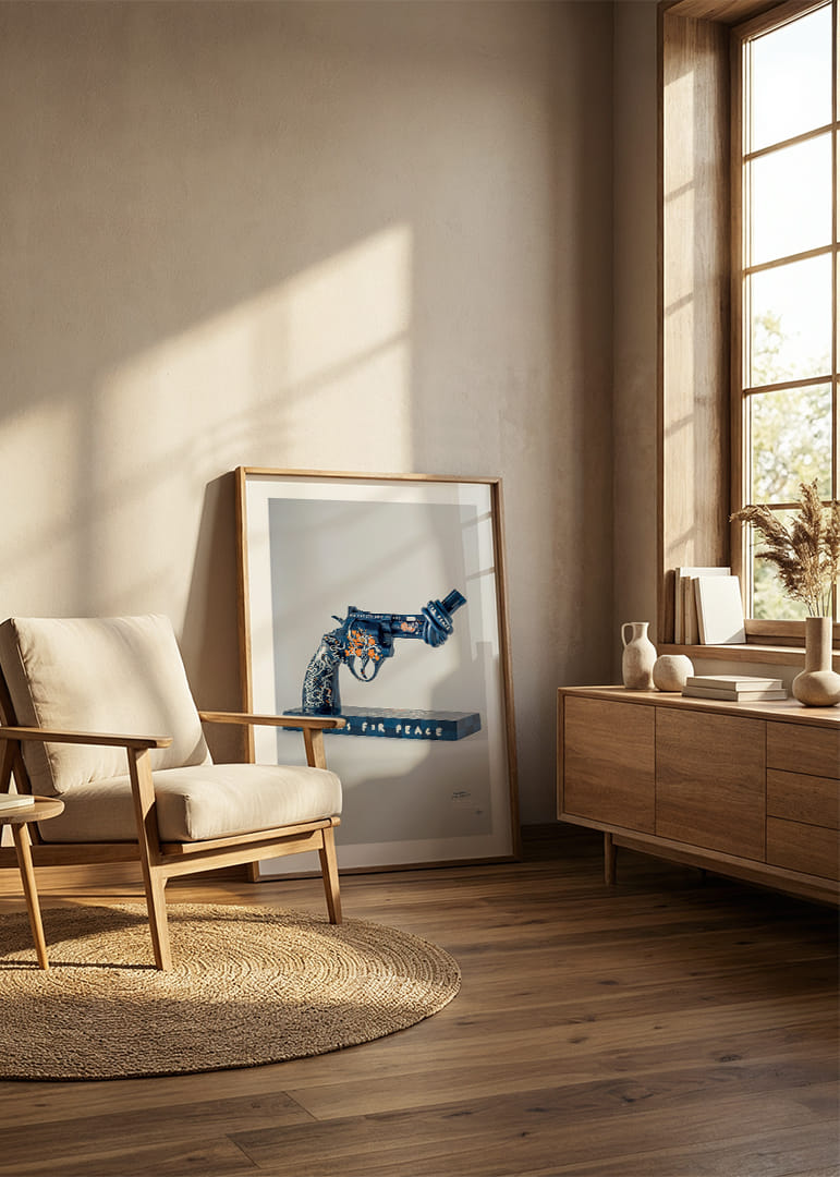 Lakers For Peace Knotted Gun Non-Violence No7-12