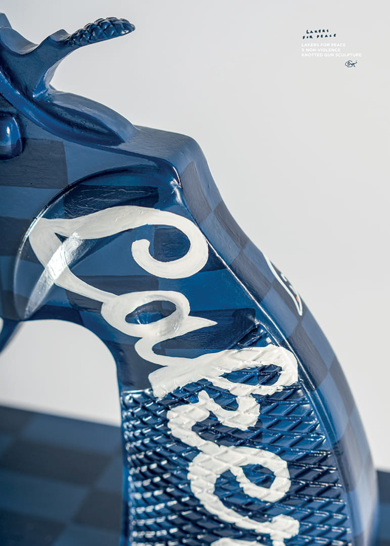 Lakers For Peace Knotted Gun Non-Violence No8-12