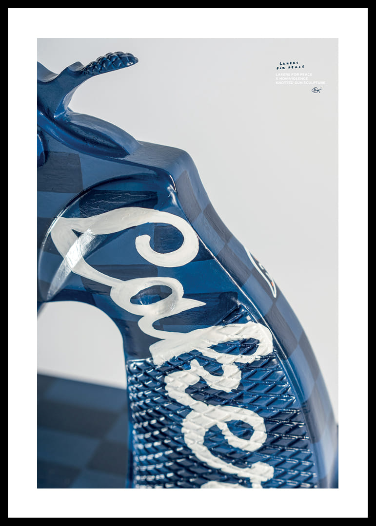 Lakers For Peace Knotted Gun Non-Violence No8-12