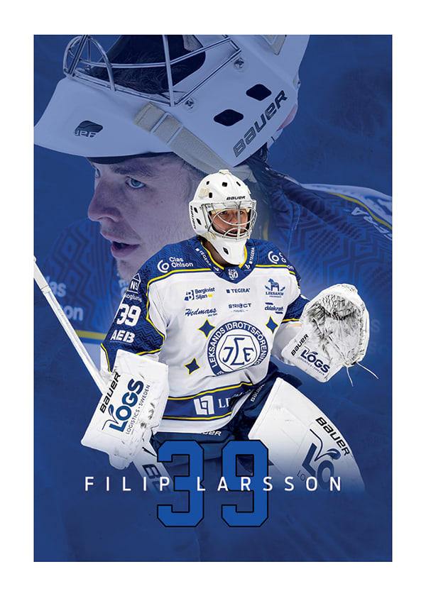 Poster Filip Larsson #39 Leksands IF 2025/2026
