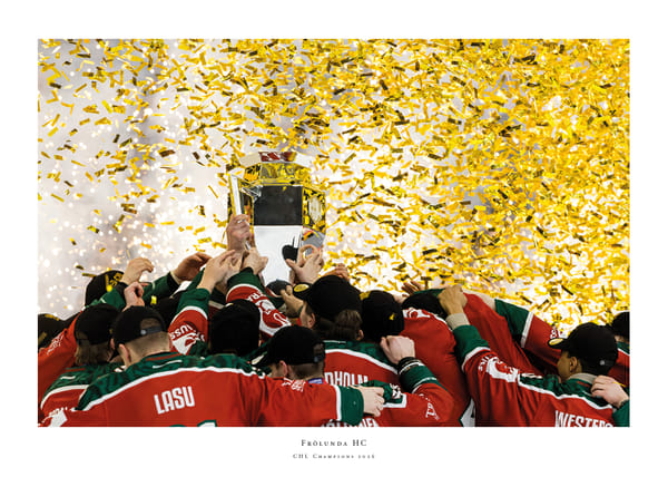 Poster Frölunda HC CHL Mästare 2026 No2