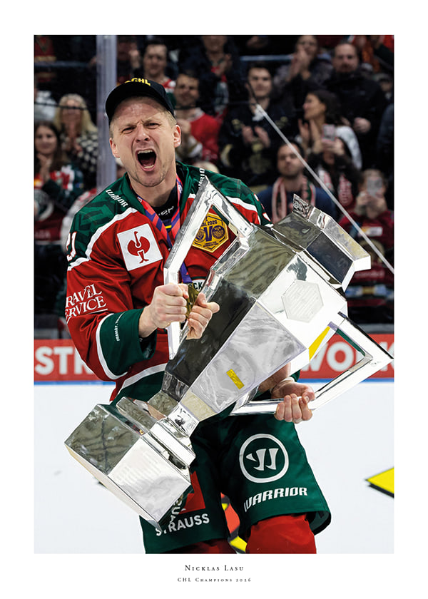 Poster Nicklas Lasu Frölunda CHL-Mästare 2026