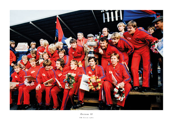 Poster SM-Guld 1980 Östers IF Lagfoto