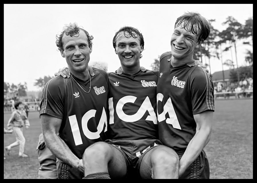 Jan “Lill-damma” Mattsson, Åke Andersson & Peter Truedsson Östers IF 1983-12