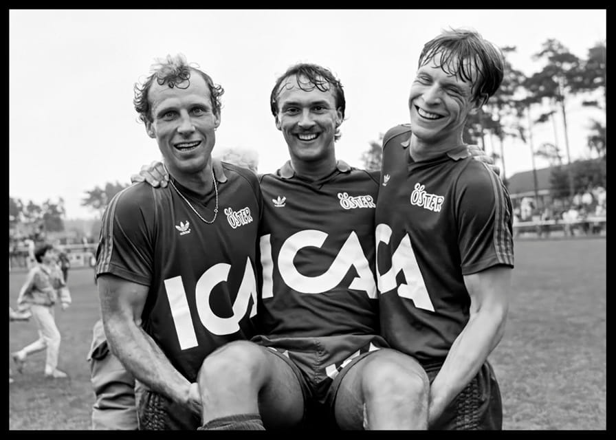 Jan “Lill-damma” Mattsson, Åke Andersson & Peter Truedsson Östers IF 1983-12