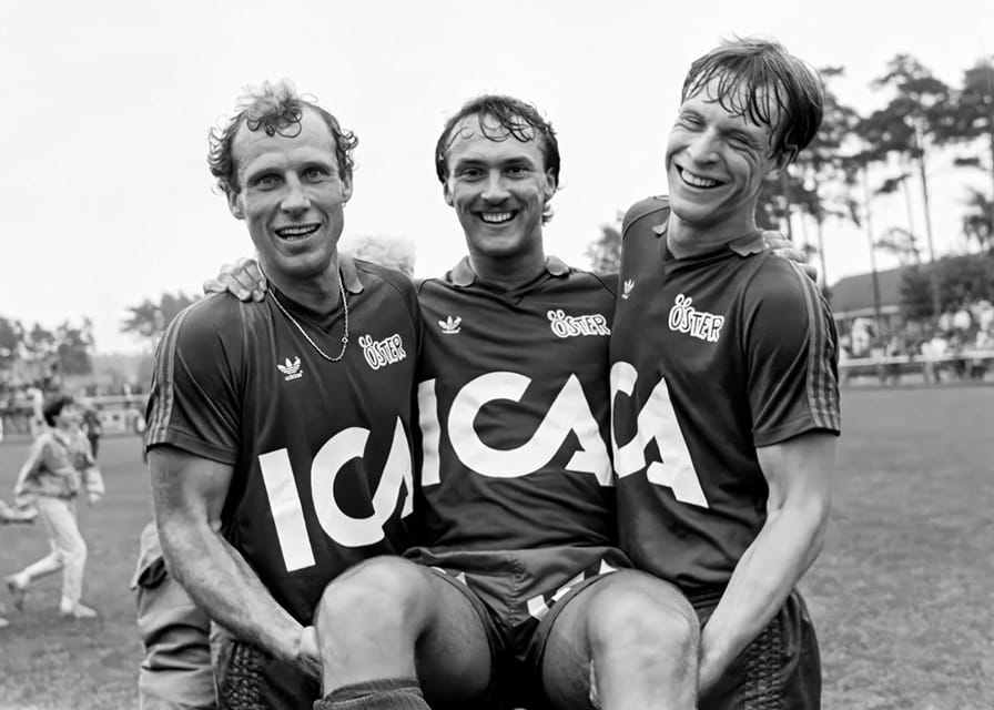Jan “Lill-damma” Mattsson, Åke Andersson & Peter Truedsson Östers IF 1983-12