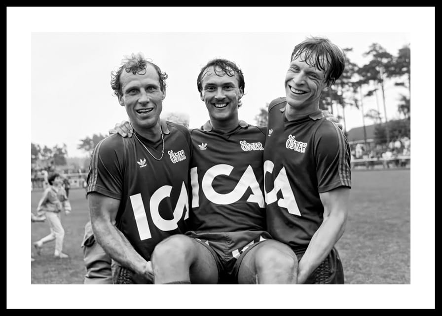 Jan “Lill-damma” Mattsson, Åke Andersson & Peter Truedsson Östers IF 1983-12