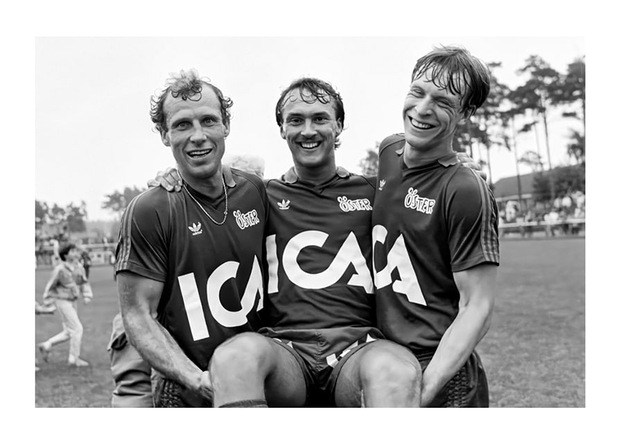 Jan “Lill-damma” Mattsson, Åke Andersson & Peter Truedsson Östers IF 1983-12