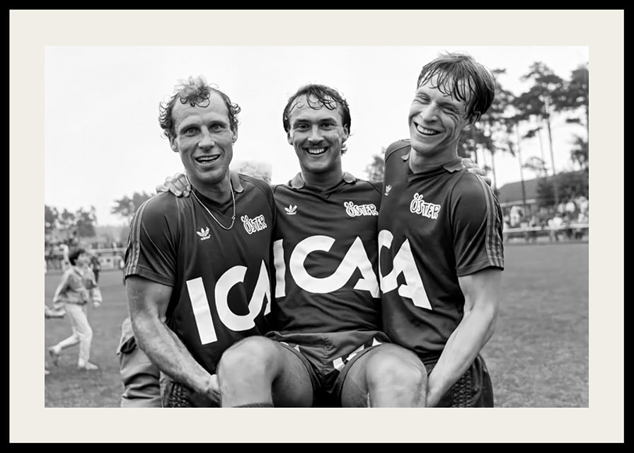 Jan “Lill-damma” Mattsson, Åke Andersson & Peter Truedsson Östers IF 1983-12