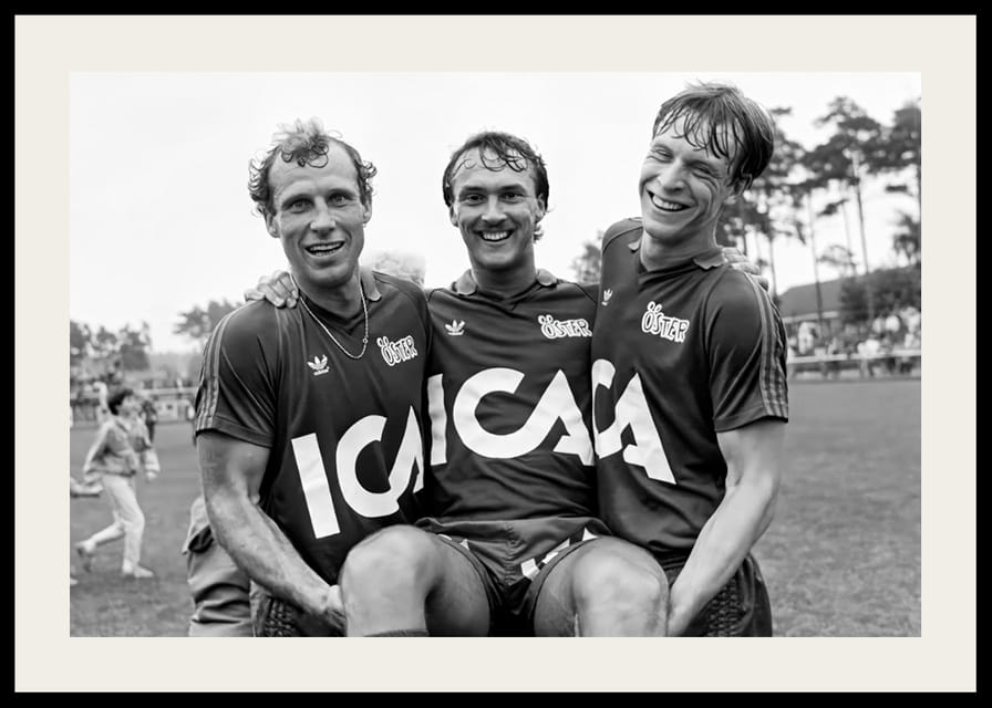 Jan “Lill-damma” Mattsson, Åke Andersson & Peter Truedsson Östers IF 1983-12