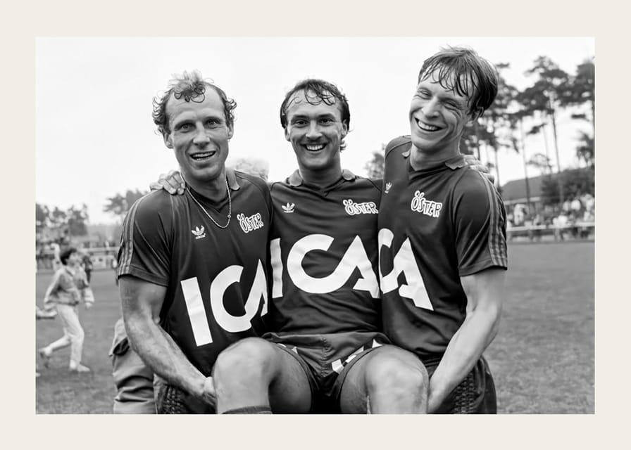 Jan “Lill-damma” Mattsson, Åke Andersson & Peter Truedsson Östers IF 1983-12