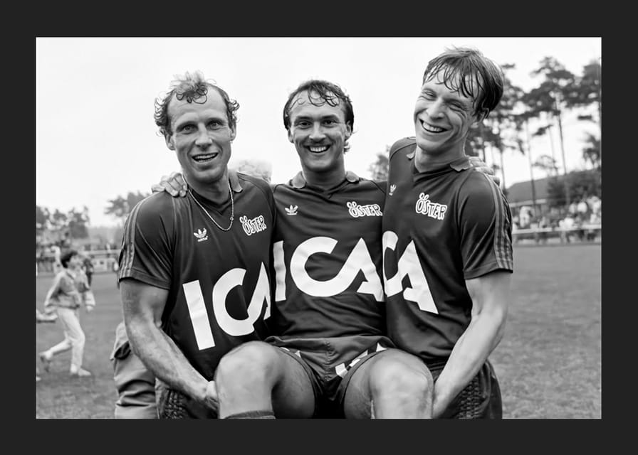 Jan “Lill-damma” Mattsson, Åke Andersson & Peter Truedsson Östers IF 1983-12