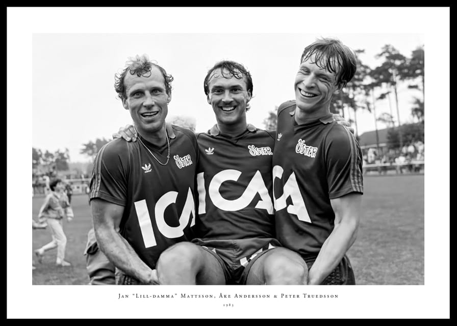Jan “Lill-damma” Mattsson, Åke Andersson & Peter Truedsson Östers IF 1983-12