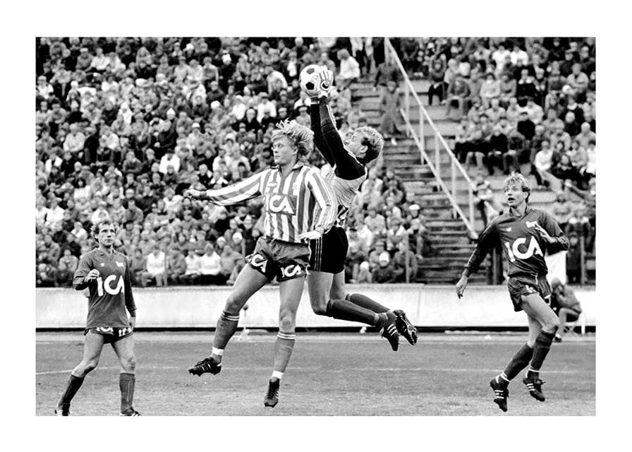 Thomas Ravelli, Andreas Ravelli och Jan “Lill-Damma” Mattsson 1983 Östers IF -12