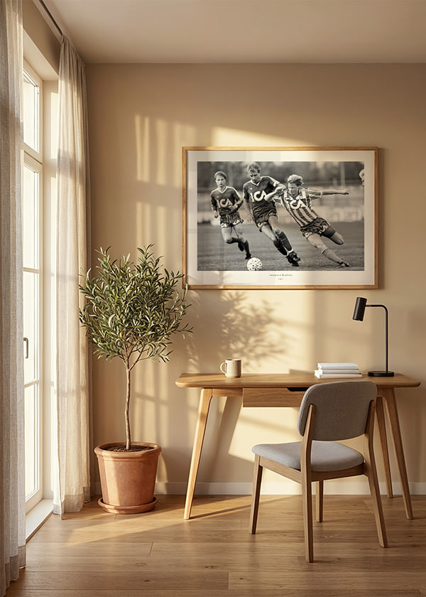 Poster Andreas Ravelli 1986 Östers IF crossfade