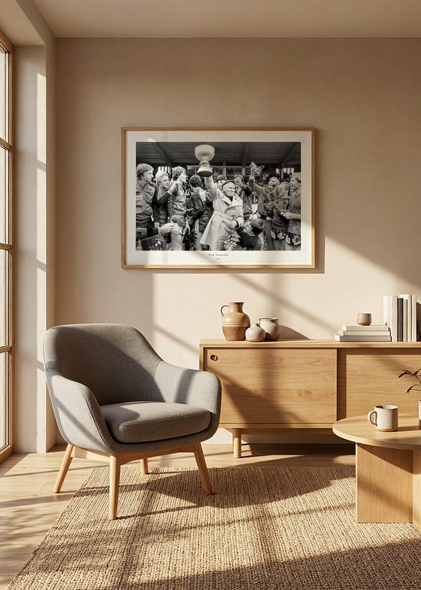 Poster Stig Svensson Med Pokalen 1978 Östers IF No2 crossfade