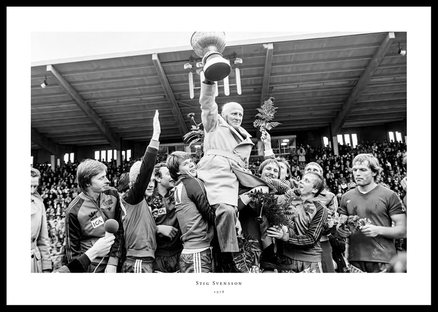 Stig Svensson Med Pokalen 1978 Östers IF No3-12
