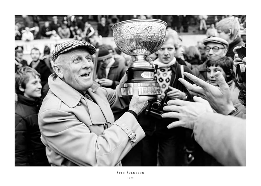 Stig Svensson Med Pokalen 1978 Östers IF No4-12