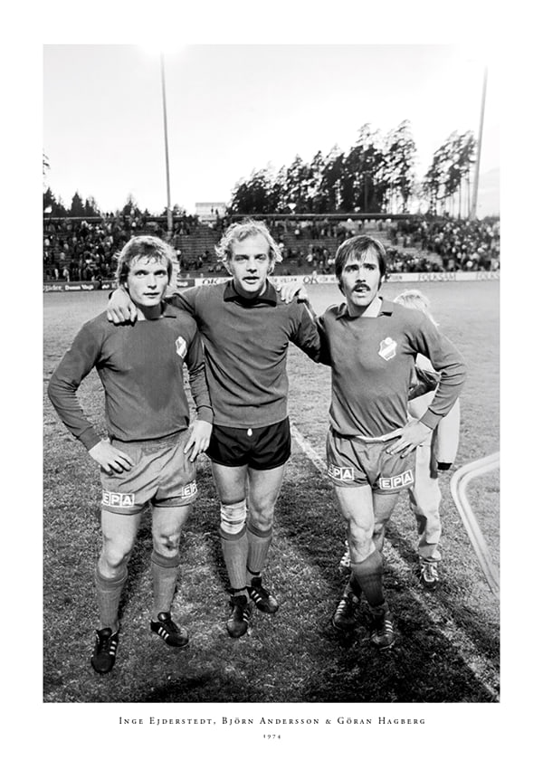 Poster  Inge Ejderstedt, Björn Andersson & Göran Hagberg 1974 Östers IF