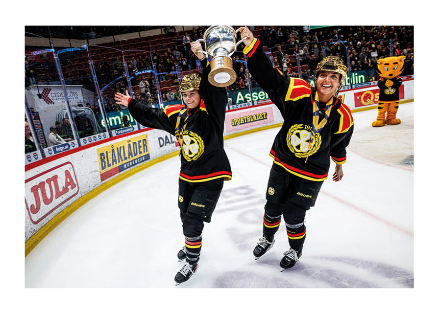Sara Cajanova Och Mina Waxin Brynäs IF SM-Guld 2026-12