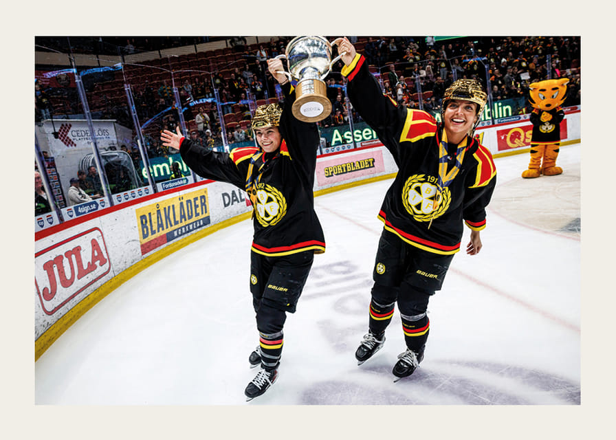 Sara Cajanova Och Mina Waxin Brynäs IF SM-Guld 2026-12