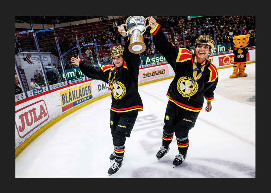 Sara Cajanova Och Mina Waxin Brynäs IF SM-Guld 2026-12