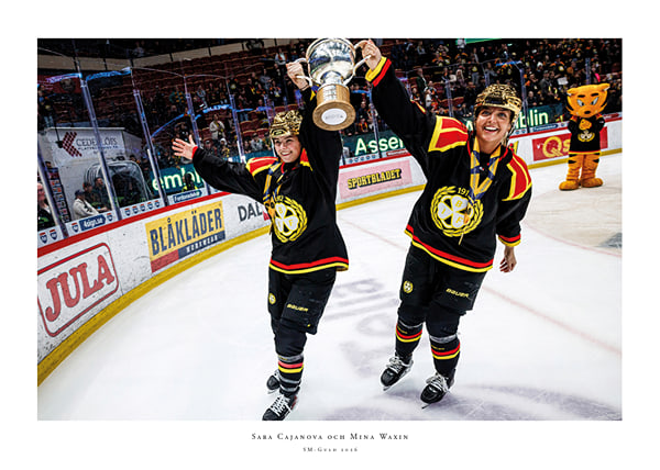 Poster Sara Cajanova Och Mina Waxin Brynäs IF SM-Guld 2026