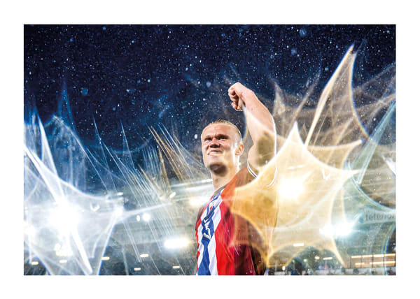 Poster Erling Braut Haaland Norway FIFA World Cup Qualifier 2025 No2