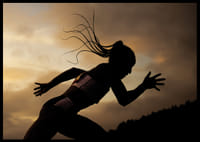 Silhouette Of Astri Ayo Lakeri Ertzgaard Women's 400 Meters Norwegian Athletics Championships-6