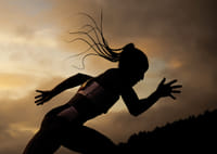 Silhouette Of Astri Ayo Lakeri Ertzgaard Women's 400 Meters Norwegian Athletics Championships-7