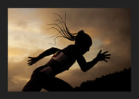 Silhouette Of Astri Ayo Lakeri Ertzgaard Women's 400 Meters Norwegian Athletics Championships-5