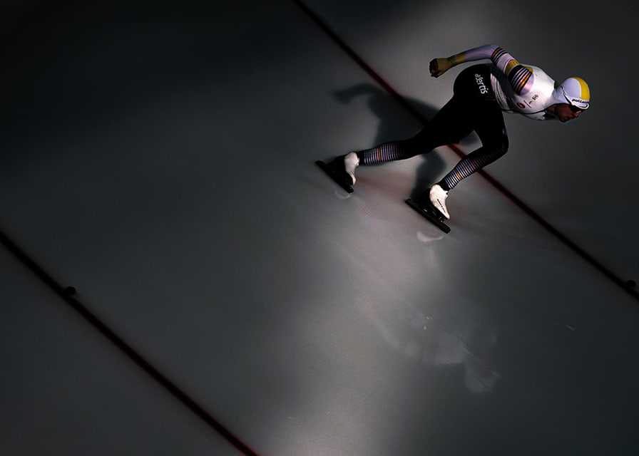 Indra Medard, da Bélgica, no Campeonato Mundial de Patinagem de Velocidade da ISU de 2025.-12