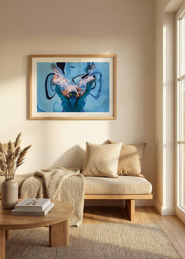 Poster Leon Marchand Of France World Record Men’s 200 Meters Individual Medley Swimming 2025 crossfade