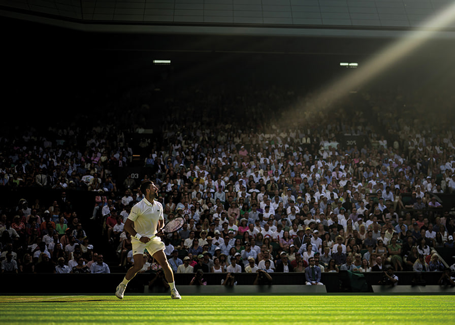 Novak Djokovic da Sérvia em Wimbledon 2025-12