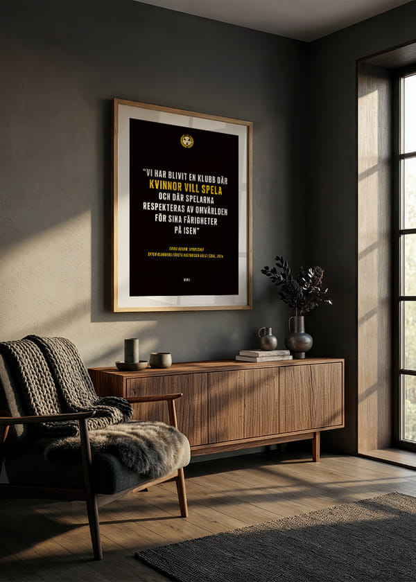 Poster Erika Grahm Kvinnor Vill Spela Brynäs  crossfade