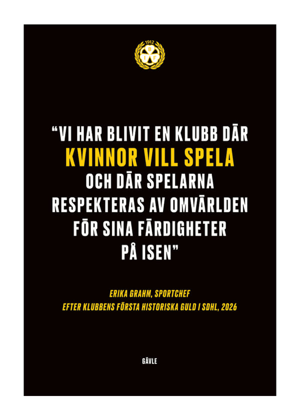 Poster Erika Grahm Kvinnor Vill Spela Brynäs 