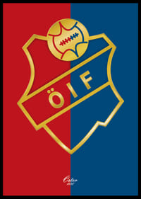 Logo Östers IF Guld Röd & Blå-6