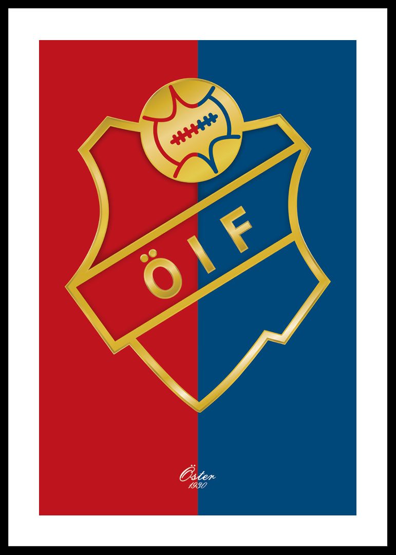 Logo Östers IF Guld Röd & Blå-12